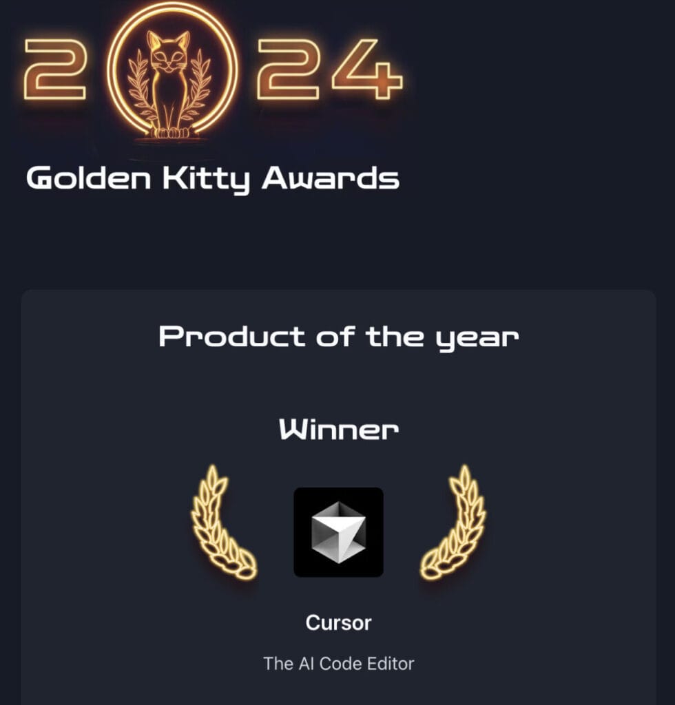 프로덕트 헌트(Product Hunt) cursor 24년 1등